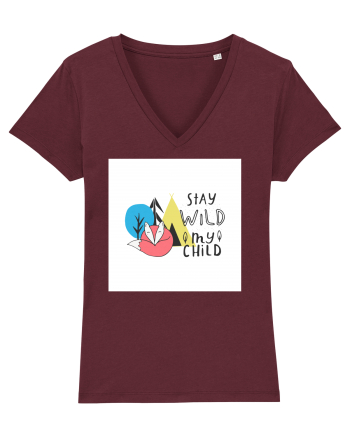Stay Wild my Child Burgundy