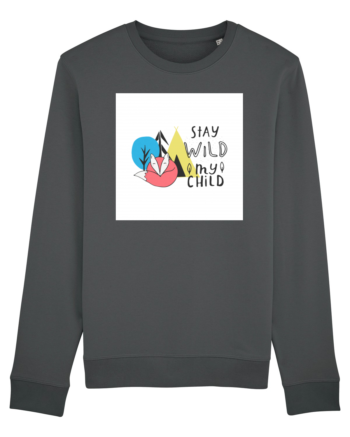 Bluză mânecă lungă Unisex Rise Anthracite