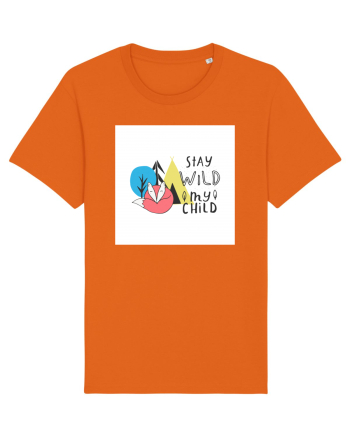 Stay Wild my Child Bright Orange