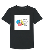 Stay Wild my Child Tricou mânecă scurtă guler larg Bărbat Skater