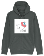 Be Brave Hanorac cu fermoar Unisex Connector