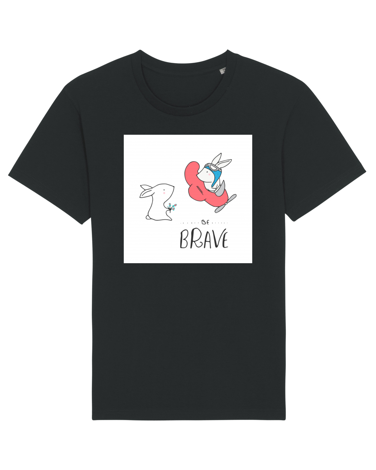 Tricou mânecă scurtă Unisex Rocker Black