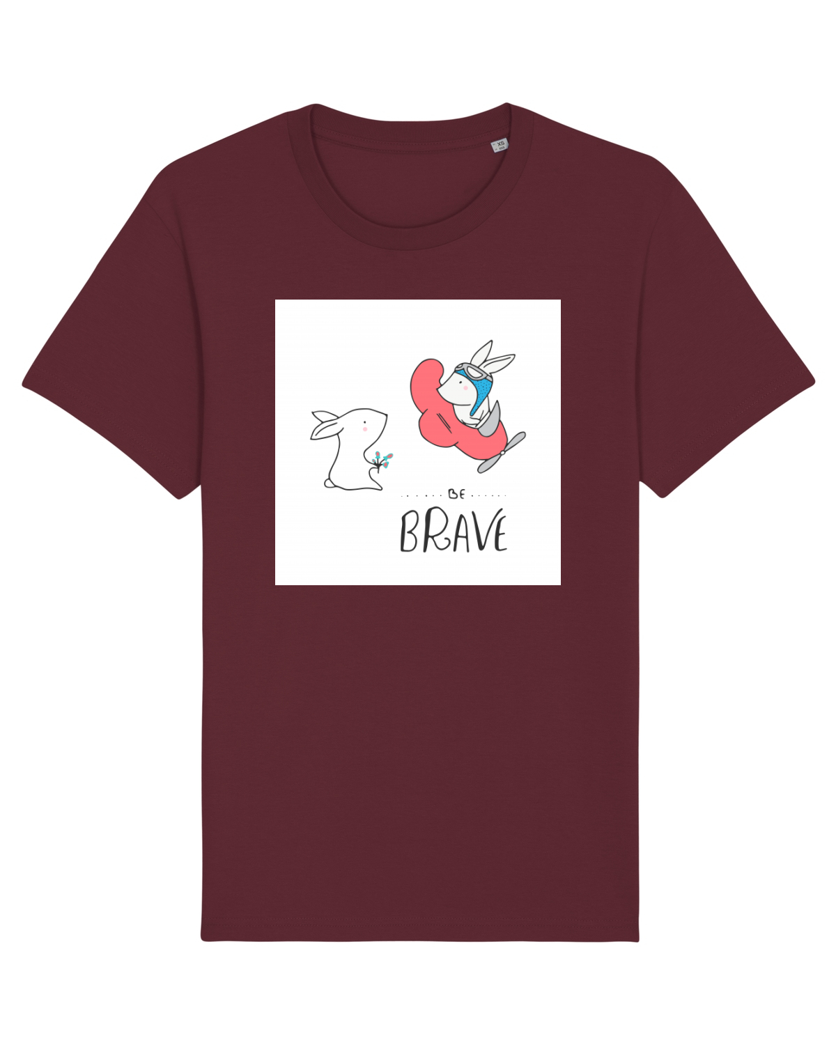 Tricou mânecă scurtă Unisex Rocker Burgundy