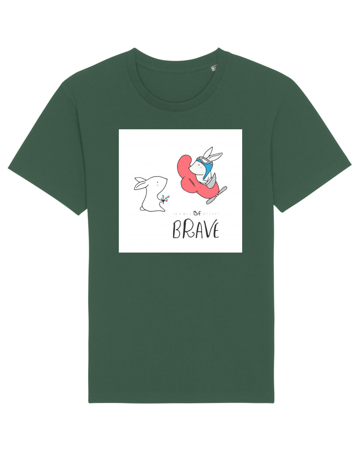 Tricou mânecă scurtă Unisex Rocker Bottle Green
