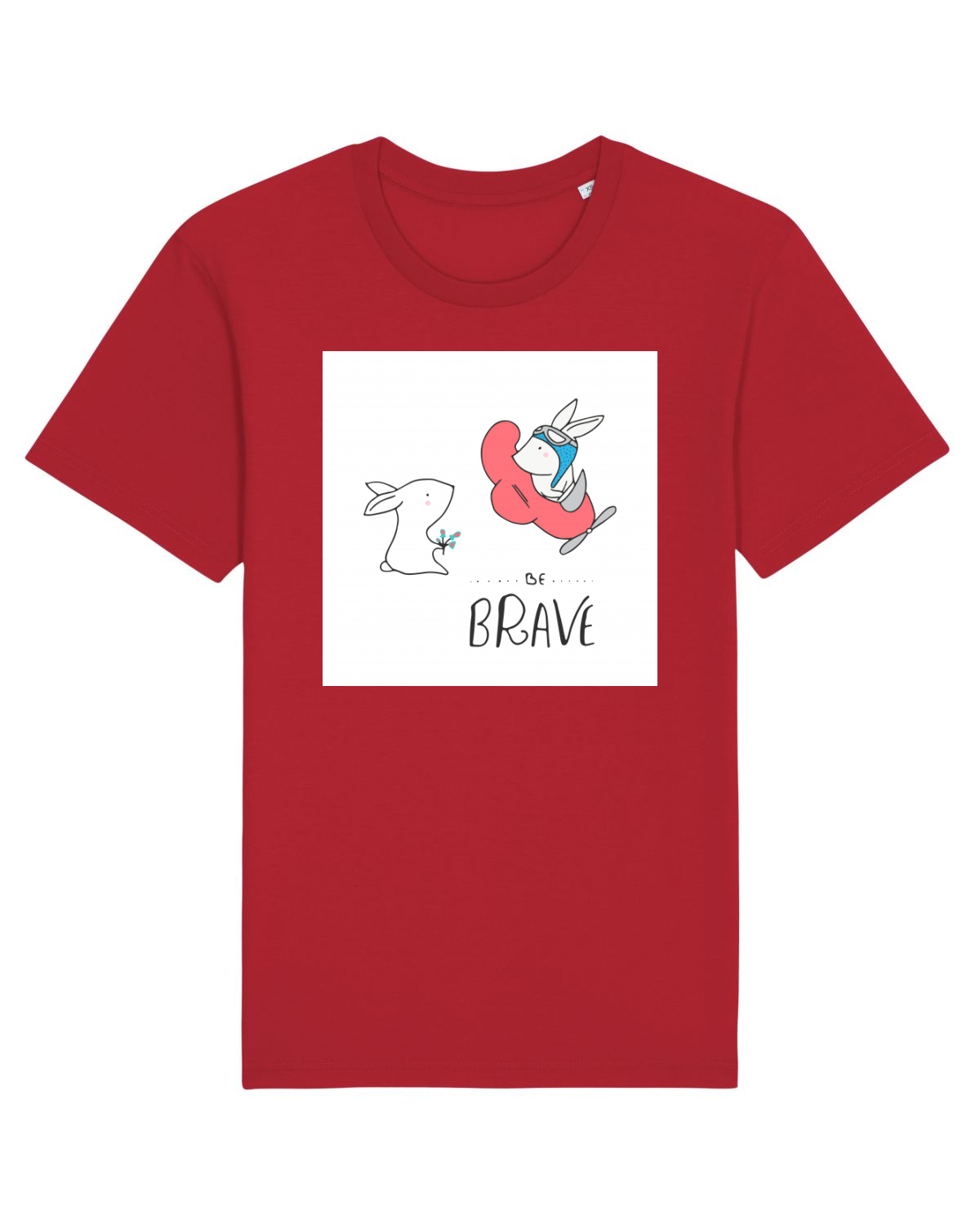 Tricou mânecă scurtă Unisex Rocker Red