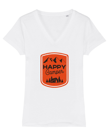 Happy Camper Orange White