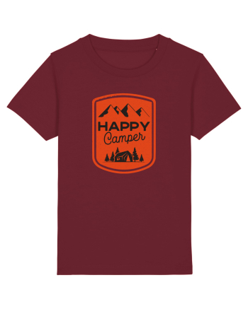 Happy Camper Orange Burgundy
