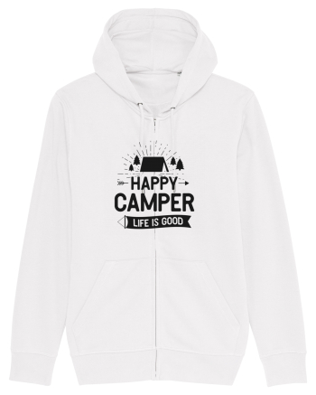 Happy Camper Life is Good White