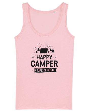 Happy Camper Life is Good Cotton Pink