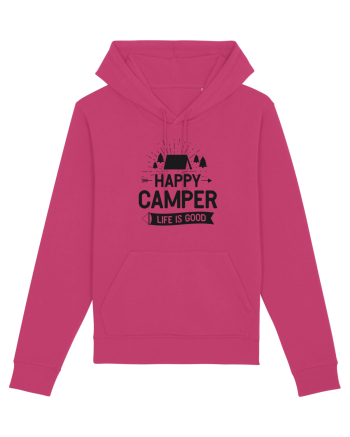 Happy Camper Life is Good Raspberry