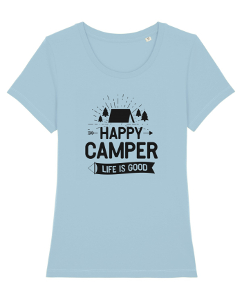 Happy Camper Life is Good Sky Blue