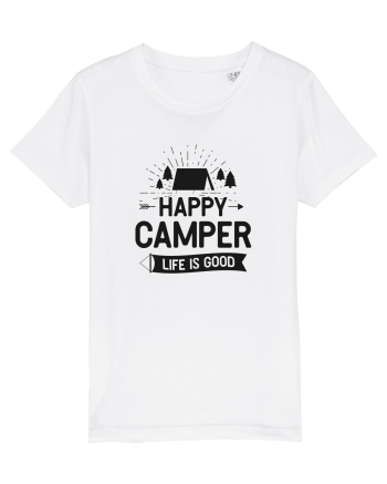 Happy Camper Life is Good White