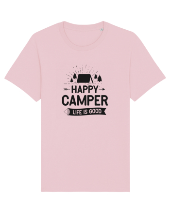 Happy Camper Life is Good Cotton Pink