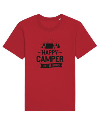 Happy Camper Life is Good Red