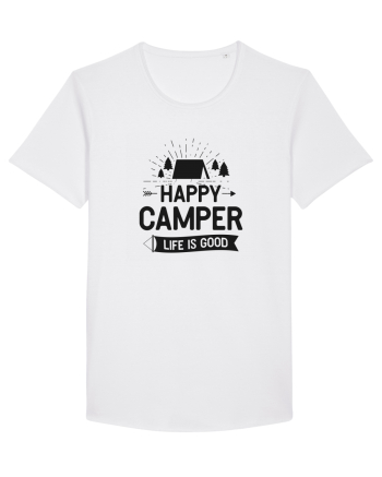 Happy Camper Life is Good White