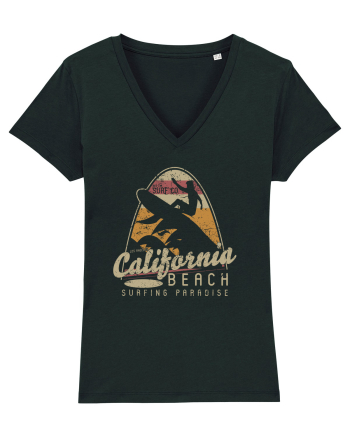 California Beach Surfing Black