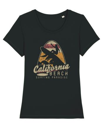 California Beach Surfing Black