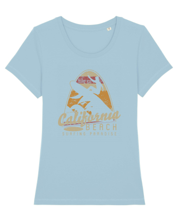 California Beach Surfing Sky Blue