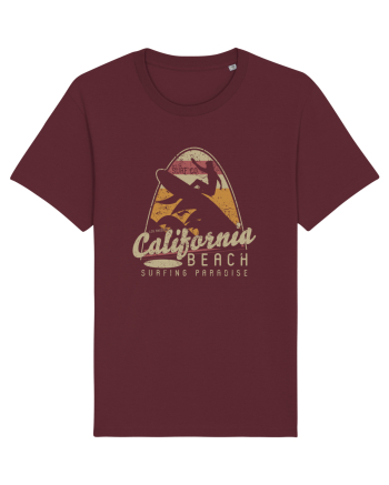 California Beach Surfing Burgundy