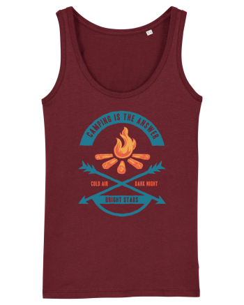 Camping is the Answer Burgundy
