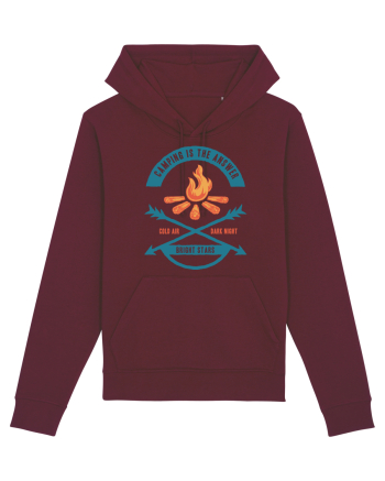 Camping is the Answer Burgundy