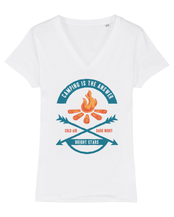 Camping is the Answer White