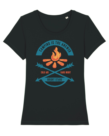 Camping is the Answer Black