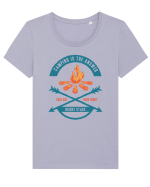 Camping is the Answer Tricou mânecă scurtă guler larg fitted Damă Expresser