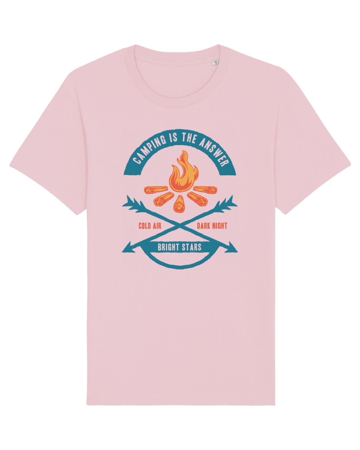 Tricou mânecă scurtă Unisex Rocker Cotton Pink