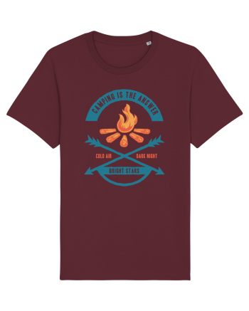 Camping is the Answer Burgundy