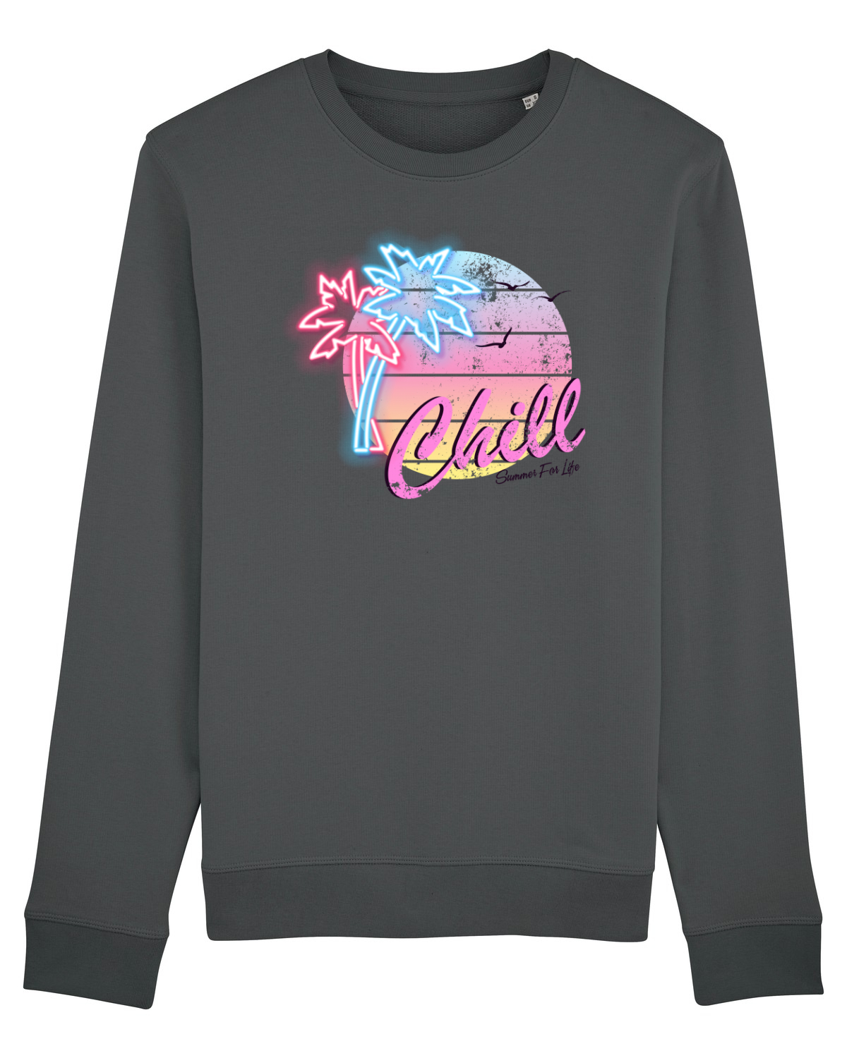 Bluză mânecă lungă Unisex Rise Anthracite