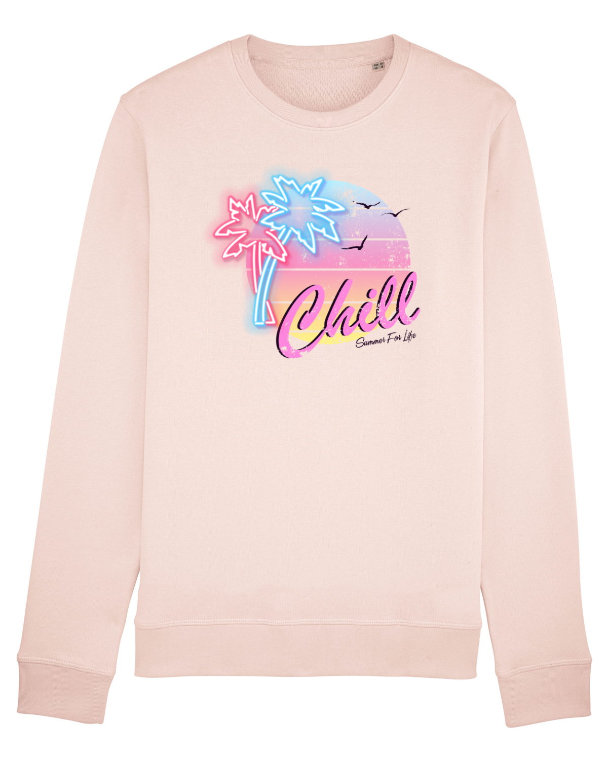 Bluză mânecă lungă Unisex Rise Candy Pink
