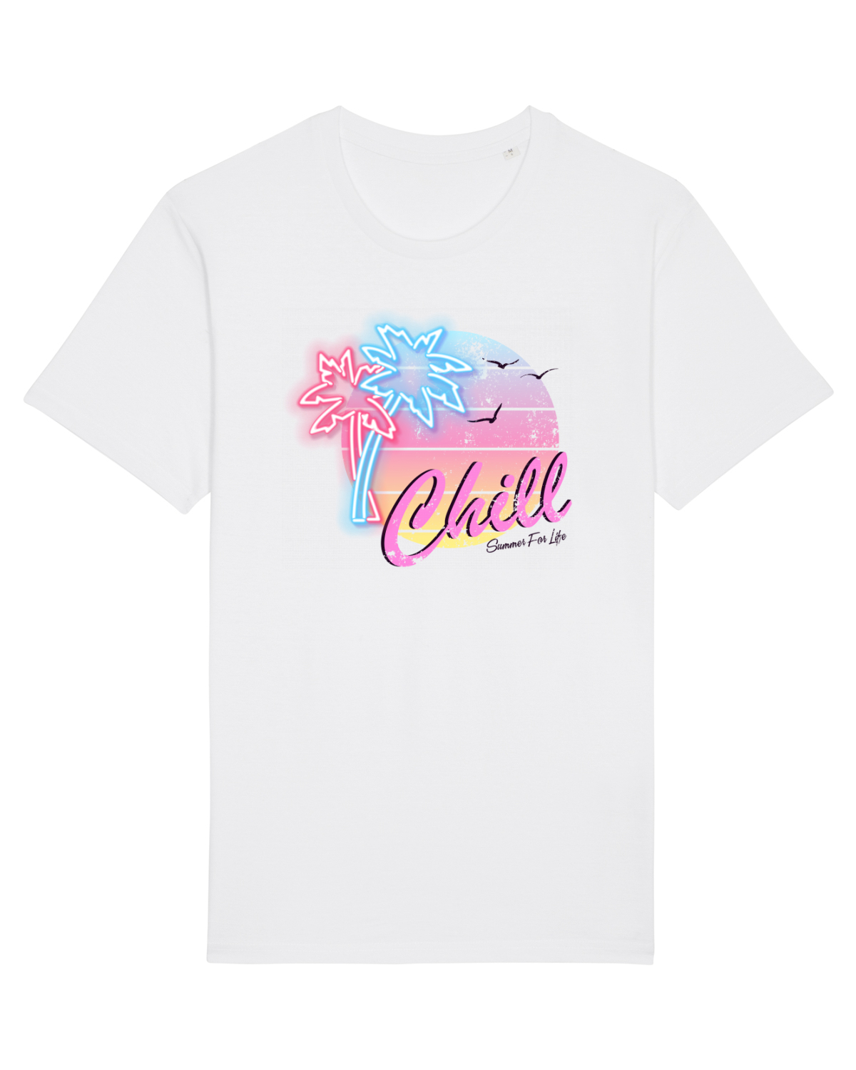 Tricou mânecă scurtă Unisex Rocker White