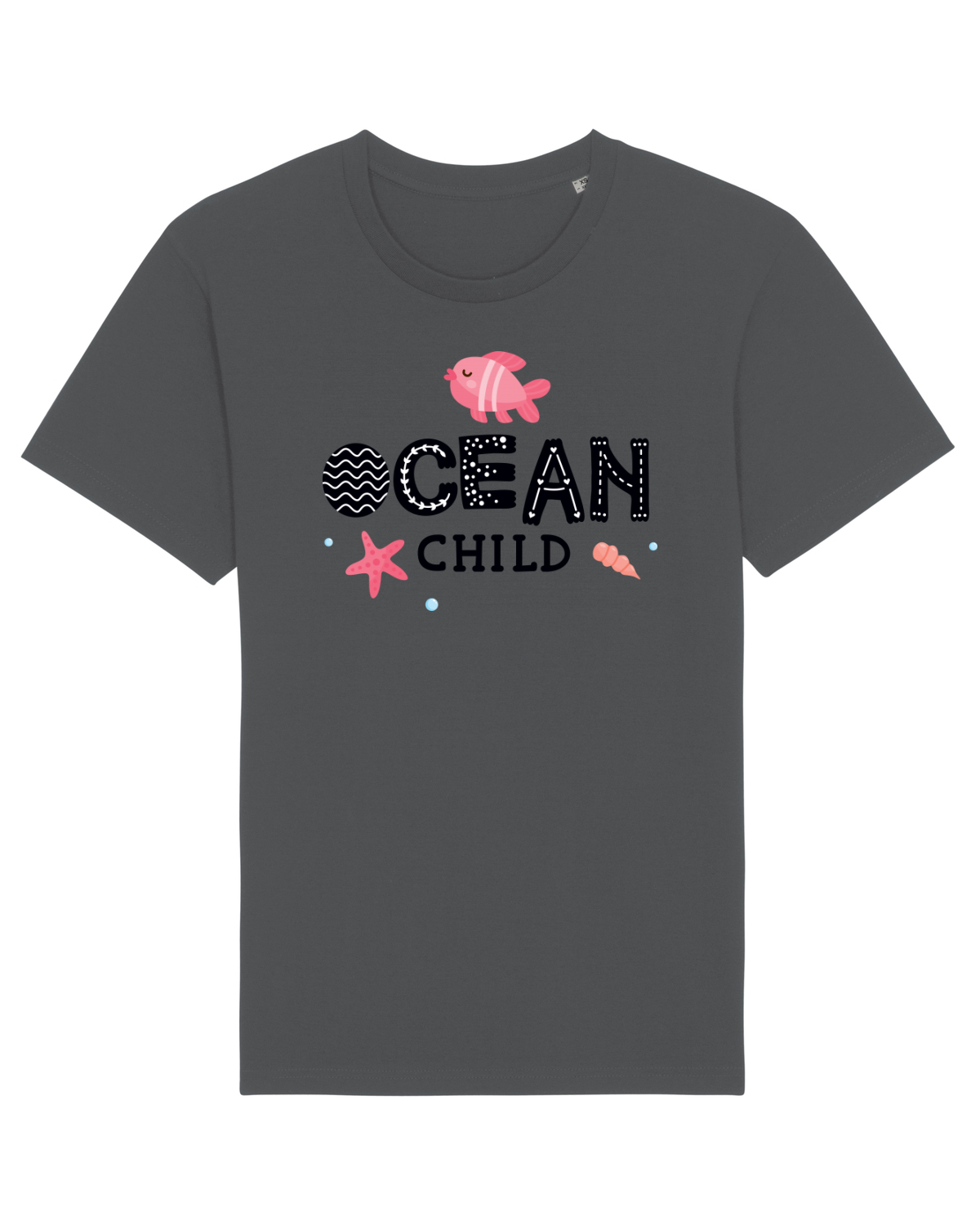 Tricou mânecă scurtă Unisex Rocker Anthracite