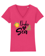 Under the Sea Tricou mânecă scurtă guler V Damă Evoker