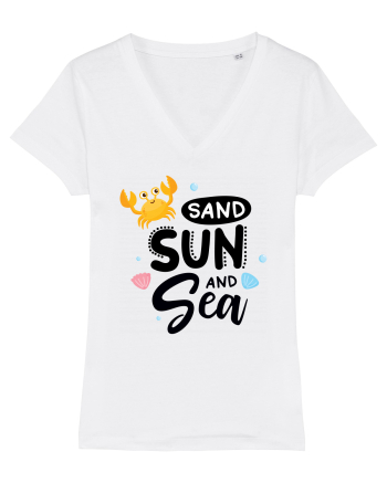 Sand Sun and the Sea White