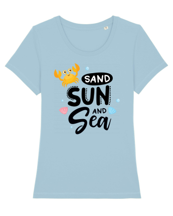 Sand Sun and the Sea Sky Blue