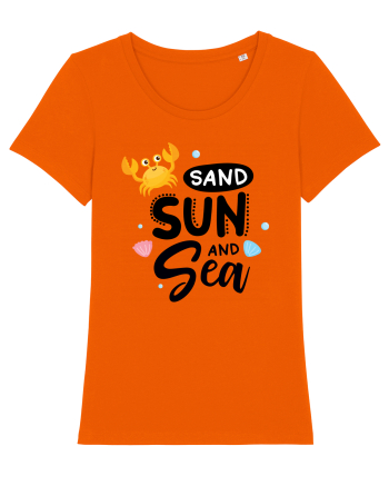 Sand Sun and the Sea Bright Orange