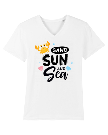 Sand Sun and the Sea White