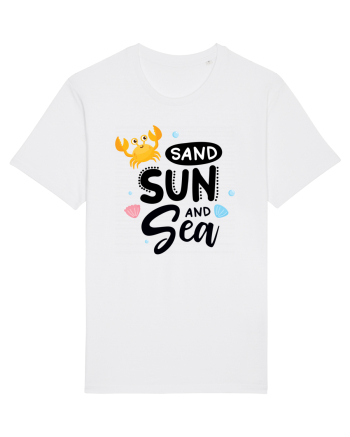 Sand Sun and the Sea White