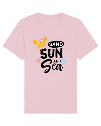Sand Sun and the Sea Cotton Pink