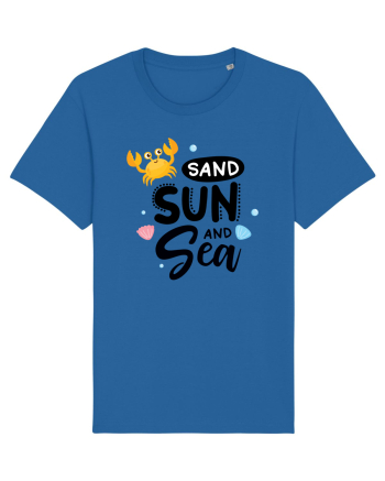 Sand Sun and the Sea Royal Blue
