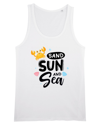 Sand Sun and the Sea White