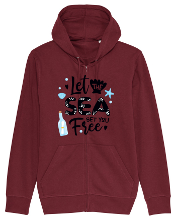 Let the Sea set you Free Burgundy