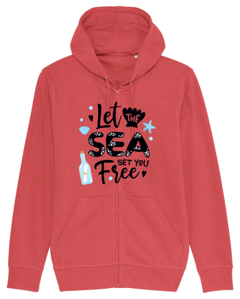 Let the Sea set you Free Carmine Red