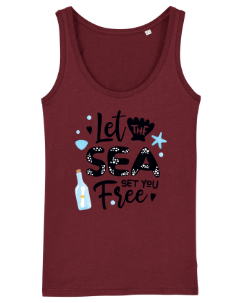 Let the Sea set you Free Burgundy