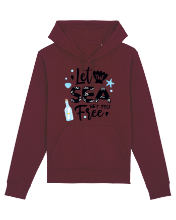 Let the Sea set you Free Burgundy