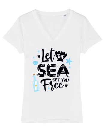 Let the Sea set you Free White