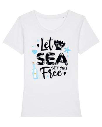 Let the Sea set you Free White