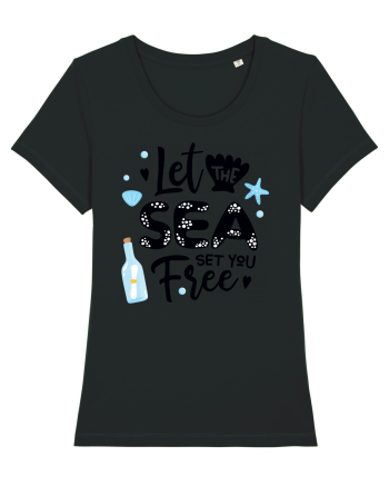 Let the Sea set you Free Black